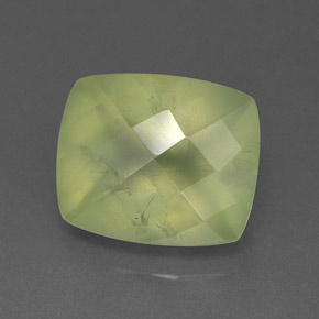 5,82 ctw natürlicher grüner Prehnit, Transparent, Transparent / Lichtdurchlässig