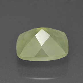 5,82 ctw natürlicher grüner Prehnit, Transparent, Transparent / Lichtdurchlässig