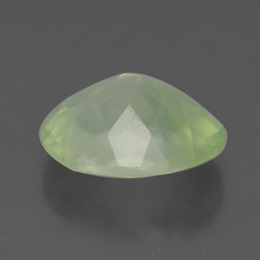 4,28 ctw natürlicher grüner Prehnit, Transparent, Transparent / Lichtdurchlässig