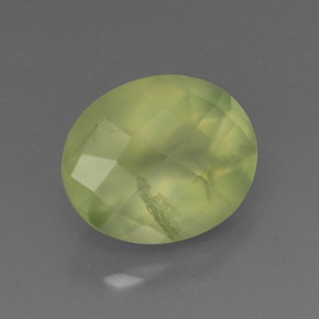 4,96 ctw natürlicher grüner Prehnit, Transparent, Transparent / Lichtdurchlässig