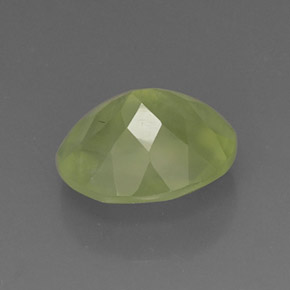 4,96 ctw natürlicher grüner Prehnit, Transparent, Transparent / Lichtdurchlässig