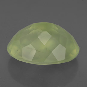 10,07 ctw natürlicher grüner Prehnit, Transparent, Transparent / Lichtdurchlässig