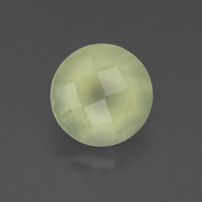 2,05 ctw natürlicher grüner Prehnit, Transparent, Transparent / Lichtdurchlässig