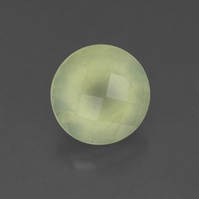 2,05 ctw natürlicher grüner Prehnit, Transparent, Transparent / Lichtdurchlässig