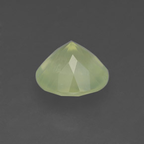 2,05 ctw natürlicher grüner Prehnit, Transparent, Transparent / Lichtdurchlässig