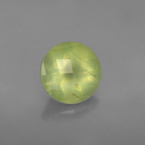 1,86 ctw natürlicher grüner Prehnit, Transparent, Transparent / Lichtdurchlässig
