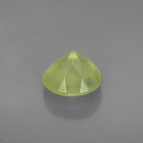 1,86 ctw natürlicher grüner Prehnit, Transparent, Transparent / Lichtdurchlässig
