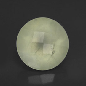 1,94 ctw natürlicher grüner Prehnit, Transparent, Transparent / Lichtdurchlässig