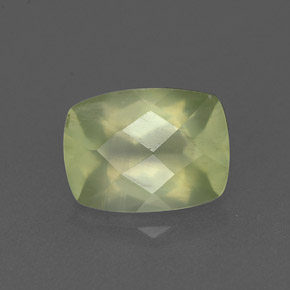1,36 ctw natürlicher grüner Prehnit, Transparent, Transparent / Lichtdurchlässig