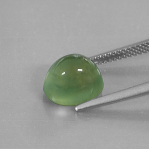 4,19 ctw natürlicher grüner Prehnit, Transparent, Transparent / Lichtdurchlässig