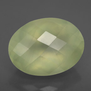9,84 ctw natürlicher grüner Prehnit, Transparent, Transparent / Lichtdurchlässig