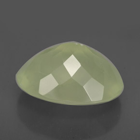 9,84 ctw natürlicher grüner Prehnit, Transparent, Transparent / Lichtdurchlässig