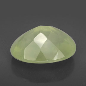 9,59 ctw natürlicher grüner Prehnit, Transparent, Transparent / Lichtdurchlässig