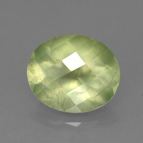 4,67 ctw natürlicher grüner Prehnit, Transparent, Transparent / Lichtdurchlässig