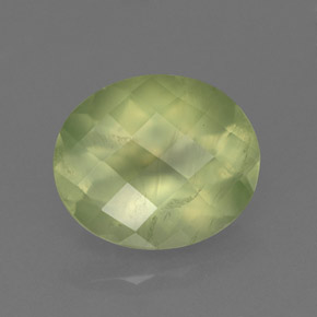 4,67 ctw natürlicher grüner Prehnit, Transparent, Transparent / Lichtdurchlässig
