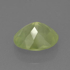 4,67 ctw natürlicher grüner Prehnit, Transparent, Transparent / Lichtdurchlässig