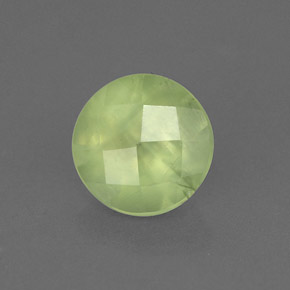 1,95 ctw natürlicher grüner Prehnit, Transparent, Transparent / Lichtdurchlässig