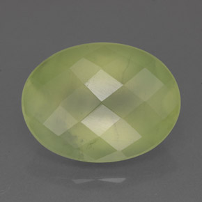 9,26 ctw natürlicher grüner Prehnit, Transparent, Transparent / Lichtdurchlässig