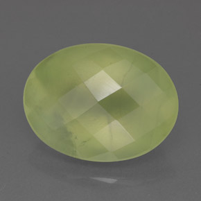 9,26 ctw natürlicher grüner Prehnit, Transparent, Transparent / Lichtdurchlässig