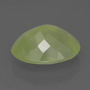 9,26 ctw natürlicher grüner Prehnit, Transparent, Transparent / Lichtdurchlässig
