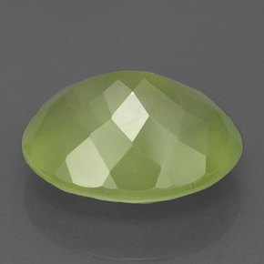 9,44 ctw natürlicher grüner Prehnit, Transparent, Transparent / Lichtdurchlässig