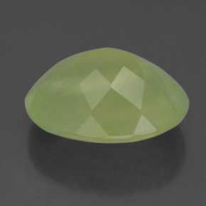 9,33 ctw natürlicher grüner Prehnit, Transparent, Transparent / Lichtdurchlässig