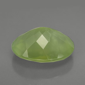 8,87 ctw natürlicher grüner Prehnit, Transparent, Transparent / Lichtdurchlässig