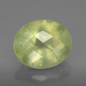 4,98 ctw natürlicher grüner Prehnit, Transparent, Transparent / Lichtdurchlässig