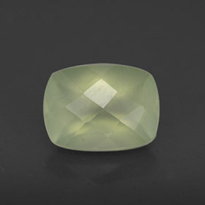 1,43 ctw natürlicher grüner Prehnit, Transparent, Transparent / Lichtdurchlässig