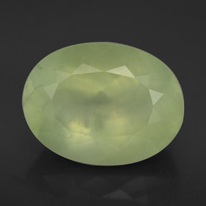 9,40 ctw natürlicher grüner Prehnit, Transparent, Transparent / Lichtdurchlässig