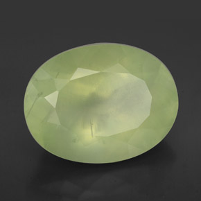 9,40 ctw natürlicher grüner Prehnit, Transparent, Transparent / Lichtdurchlässig
