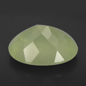 9,40 ctw natürlicher grüner Prehnit, Transparent, Transparent / Lichtdurchlässig