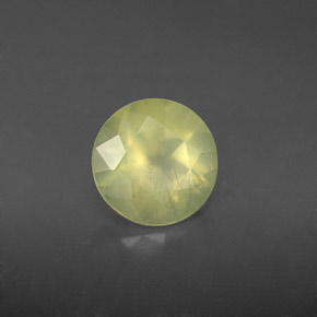 1,75 ctw natürlicher grüner Prehnit, Transparent, Transparent / Lichtdurchlässig