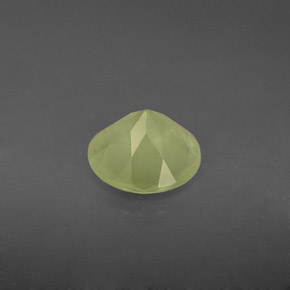 1,75 ctw natürlicher grüner Prehnit, Transparent, Transparent / Lichtdurchlässig