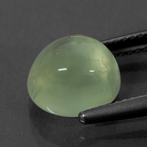 4,57 ctw natürlicher grüner Prehnit, Transparent, Transparent / Lichtdurchlässig