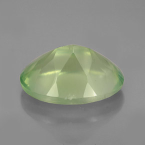 5,97 ctw natürlicher grüner Prehnit, Transparent, Transparent / Lichtdurchlässig