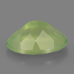5,86 ctw natürlicher grüner Prehnit, Transparent, Transparent / Lichtdurchlässig