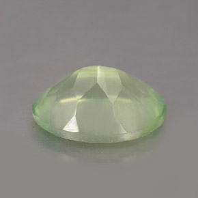 5,76 ctw natürlicher grüner Prehnit, Transparent, Transparent / Lichtdurchlässig