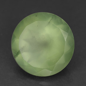 9,45 ctw natürlicher grüner Prehnit, Transparent, Transparent / Lichtdurchlässig