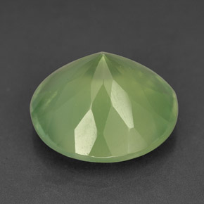 9,45 ctw natürlicher grüner Prehnit, Transparent, Transparent / Lichtdurchlässig
