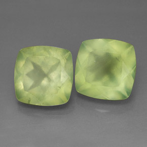  ct natürliche grüner Prehnit-Edelsteine, Transparent, Transparent / Lichtdurchlässig