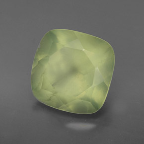 4,48 ctw natürlicher grüner Prehnit, Transparent, Transparent / Lichtdurchlässig
