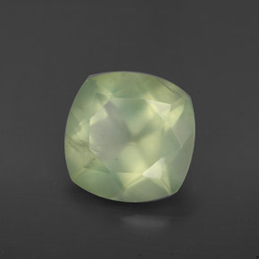 3,86 ctw natürlicher grüner Prehnit, Transparent, Transparent / Lichtdurchlässig