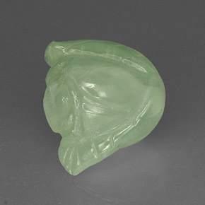 18,17 ctw natürlicher grüner Prehnit, Transparent, Transparent / Lichtdurchlässig
