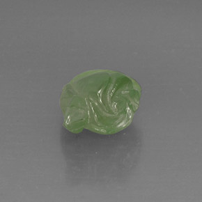 6,81 ctw natürlicher grüner Prehnit, Transparent, Transparent / Lichtdurchlässig
