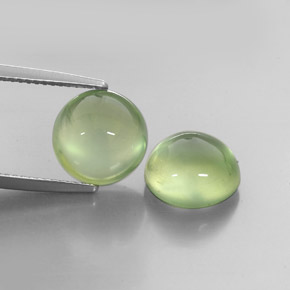  ct natürliche grüner Prehnit-Edelsteine, Transparent, Transparent / Lichtdurchlässig