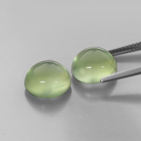  ct natürliche grüner Prehnit-Edelsteine, Transparent, Transparent / Lichtdurchlässig