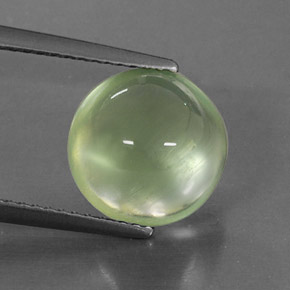 3,81 ctw natürlicher grüner Prehnit, Transparent, Transparent / Lichtdurchlässig