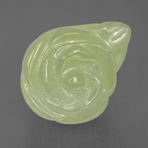 8,39 ctw natürlicher grüner Prehnit, Transparent, Transparent / Lichtdurchlässig