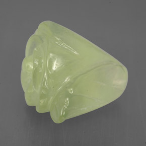 8,39 ctw natürlicher grüner Prehnit, Transparent, Transparent / Lichtdurchlässig